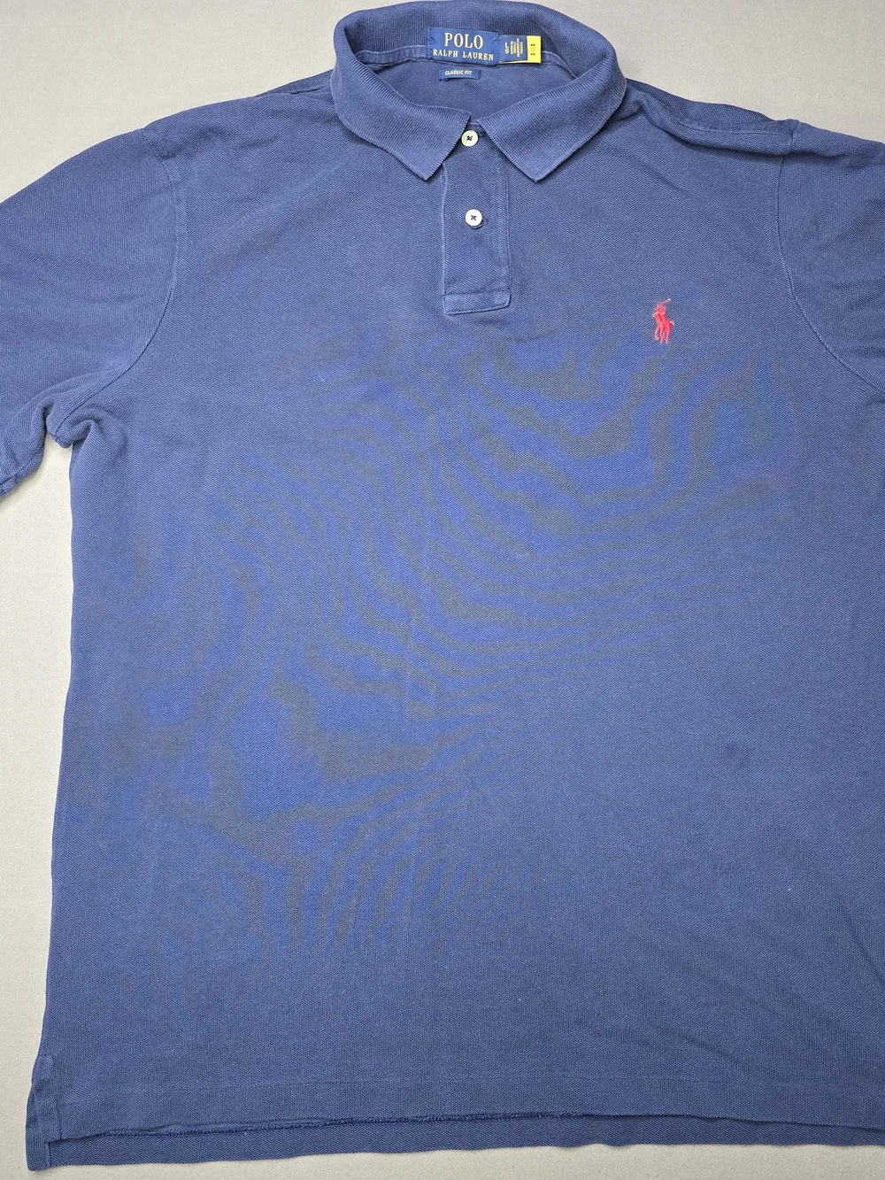 Polo by Ralph Lauren Navy Short-Sleeve Polo with Red Pony
